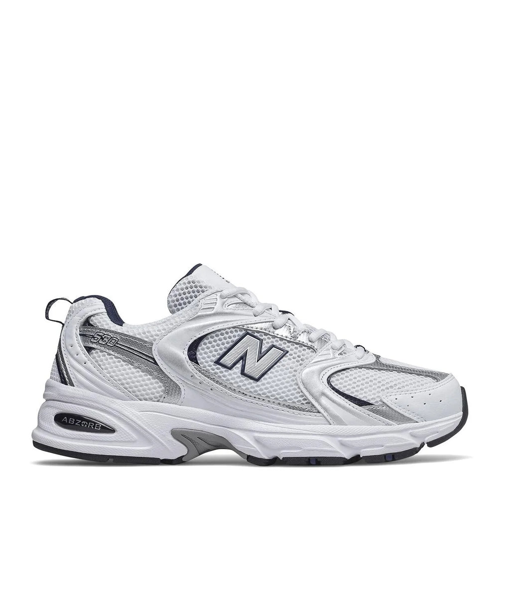 New Balance 530 White Silver Navy