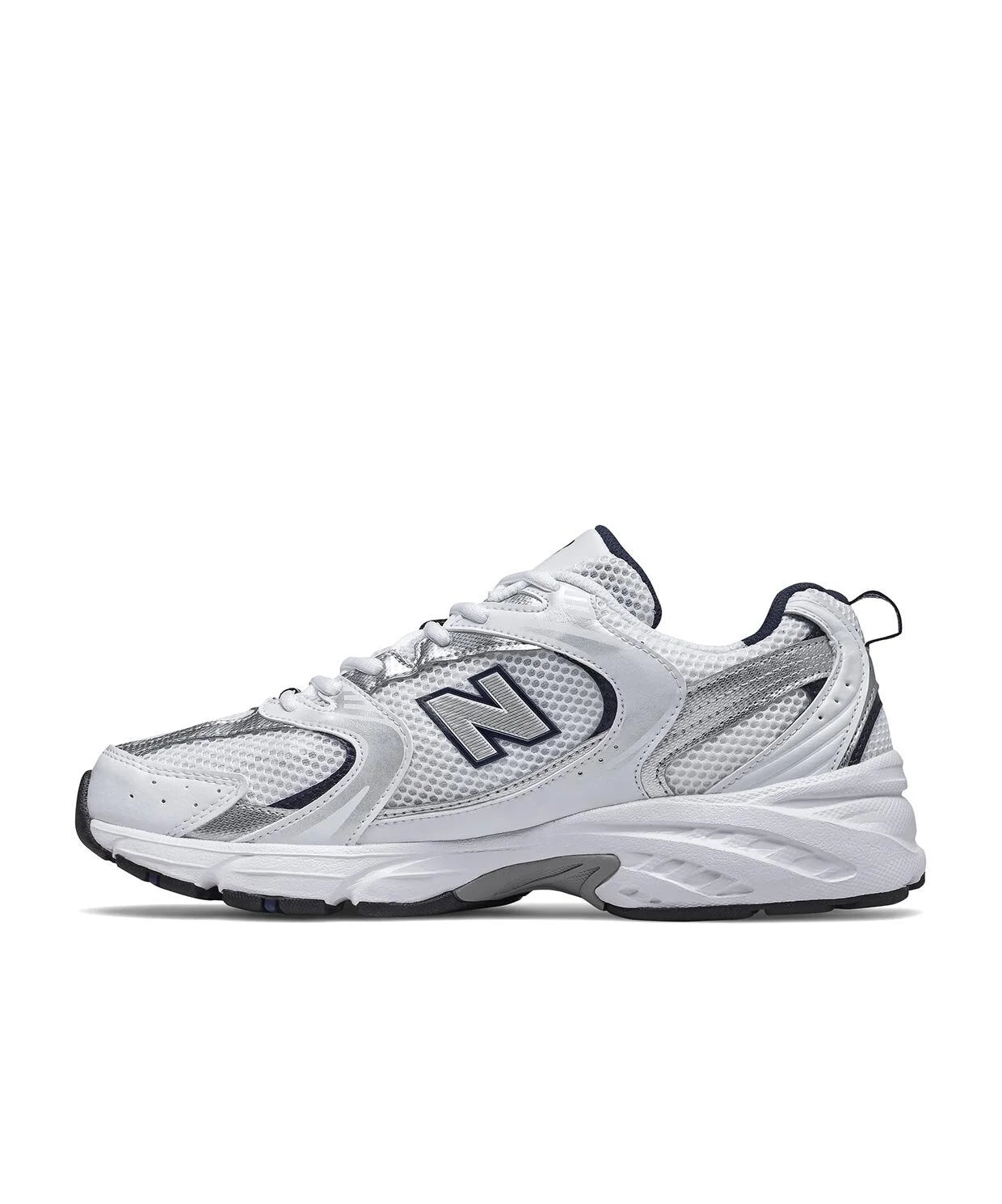 New Balance 530 White Silver Navy